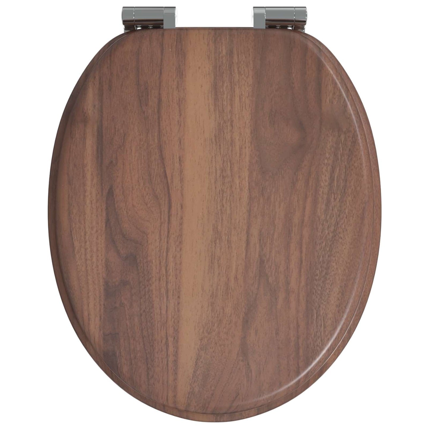 Sedile per toilette con chiusura morbida 2 pcs Marrone