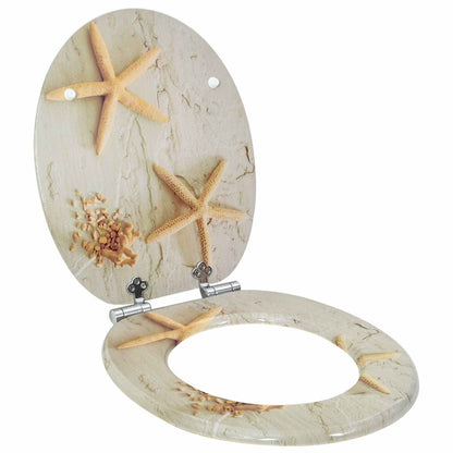 Sedile per toilette con chiusura morbida 2 pcs Giallo e Bianco