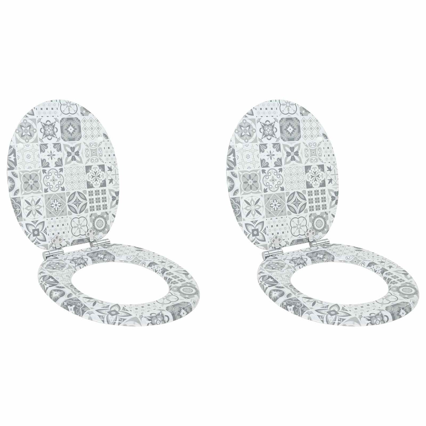 Sedile per toilette con chiusura morbida 2 pcs 44 x 38 cm