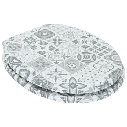 Sedile per toilette con chiusura morbida 2 pcs 44 x 38 cm