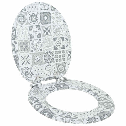 Sedile per toilette con chiusura morbida 2 pcs 44 x 38 cm