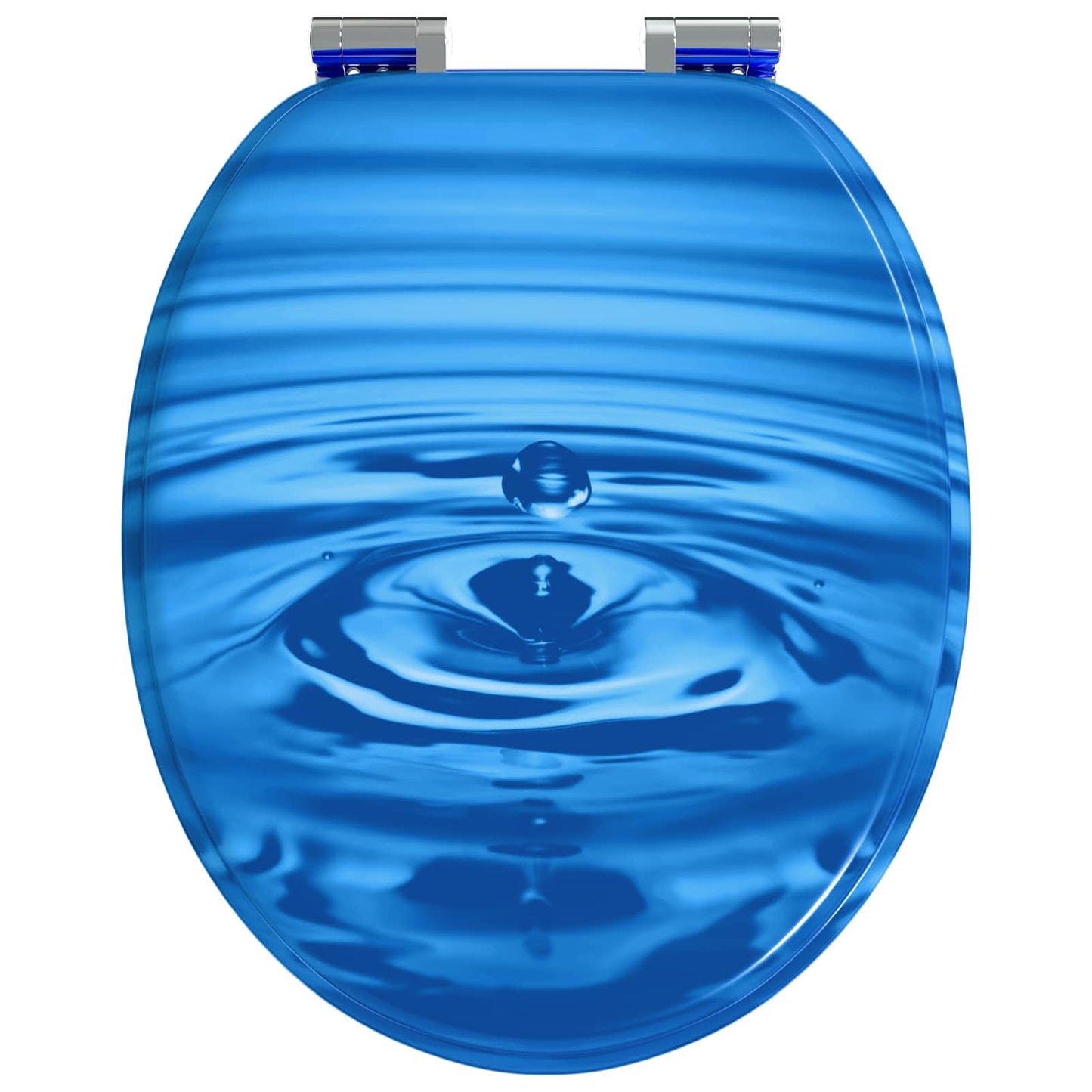 Sedile per toilette con chiusura morbida 2 pcs Goccia blu