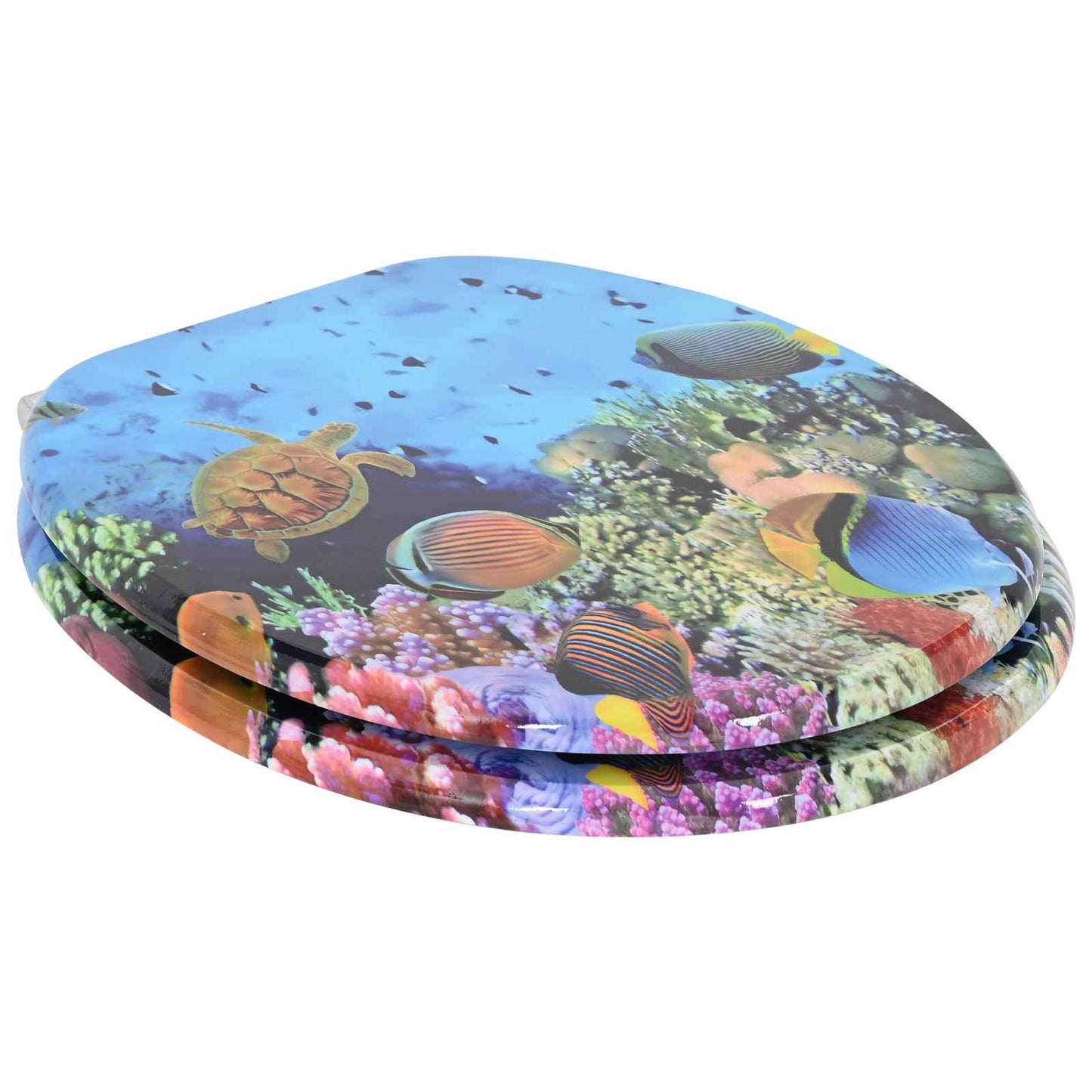 Sedile per toilette con chiusura morbida 2 pcs 44 x 38 cm