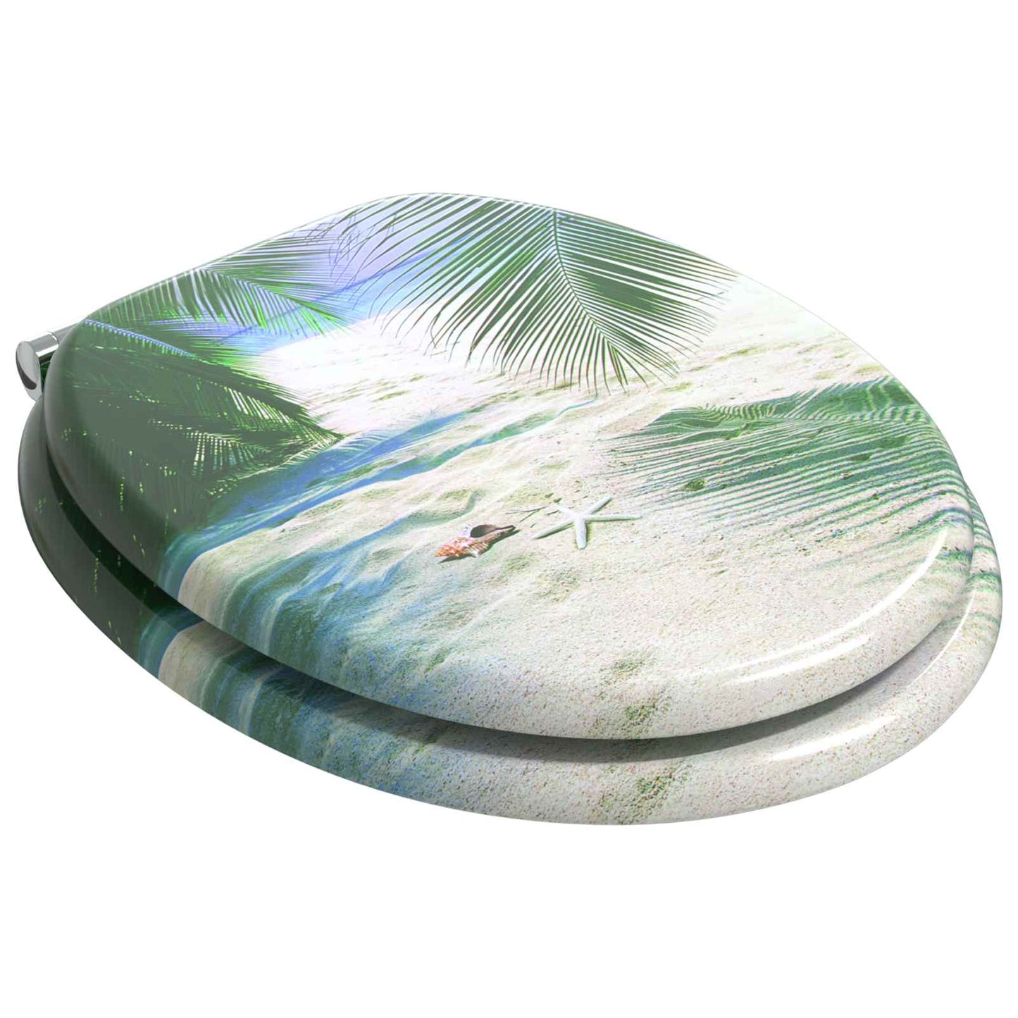 Sedile per toilette con chiusura morbida 2 pcs Verde 44 x 38 cm