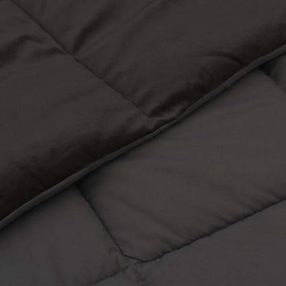 Duvet Estivo Trapuntato Antracite 135 x 220 cm Microfibra