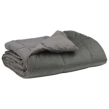 Duvet Estivo Trapuntato Grigio chiaro 140 x 220 cm Microfibra