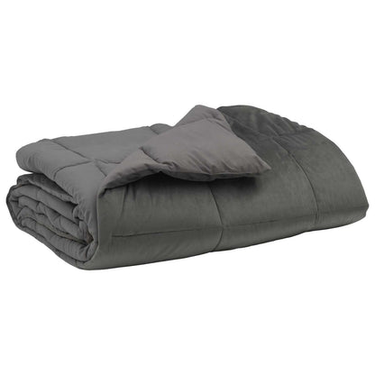 Duvet Estivo Trapuntato Grigio chiaro 220 x 240 cm Microfibra