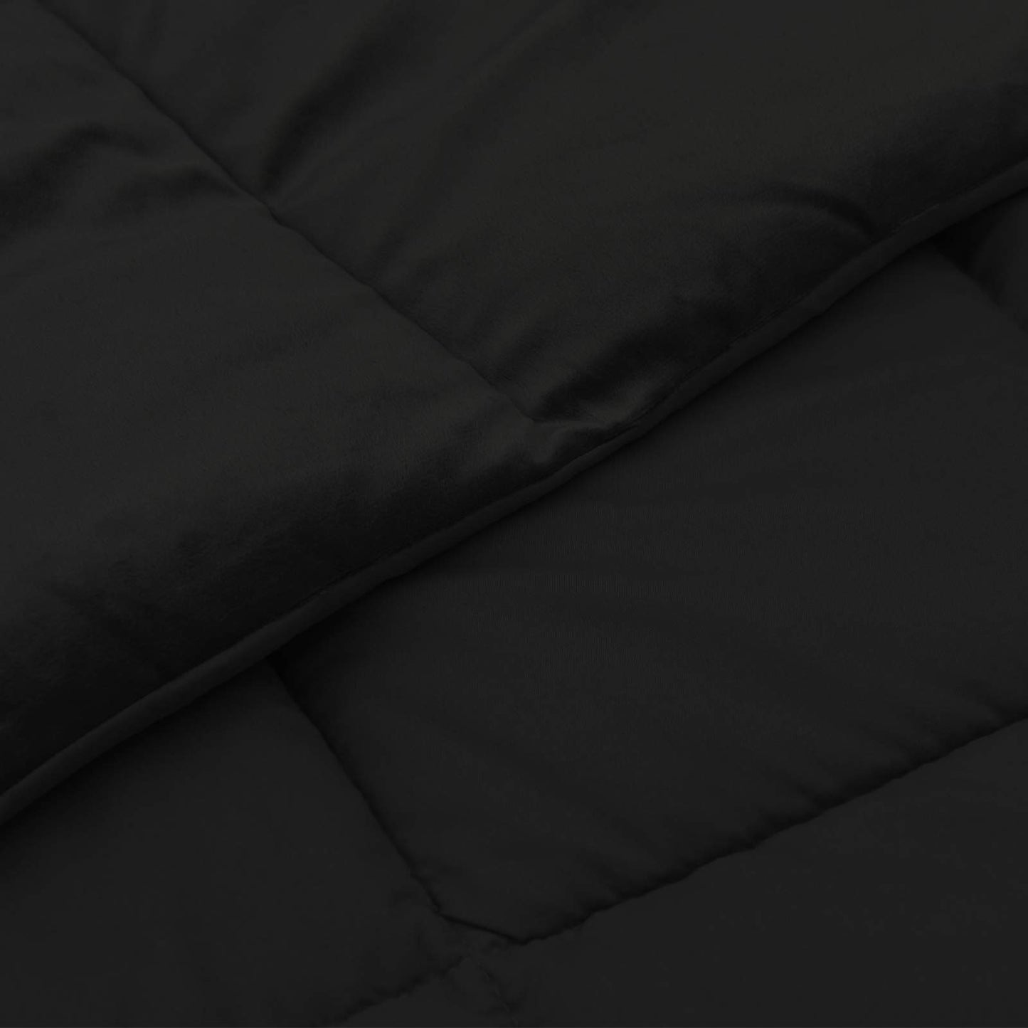 Duvet Estivo Trapuntato Nero 140 x 200 cm Microfibra