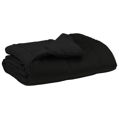 Duvet Estivo Trapuntato Nero 135 x 220 cm Microfibra