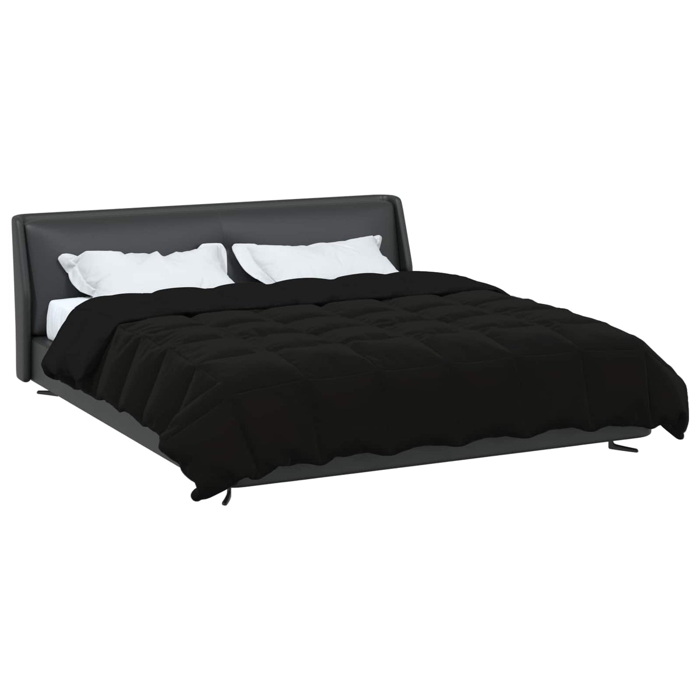 Duvet Estivo Trapuntato Nero 220 x 240 cm Microfibra