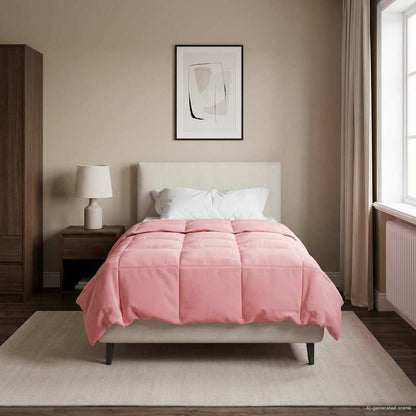 Duvet Estivo Trapuntato Rosa 135 x 220 cm Microfibra