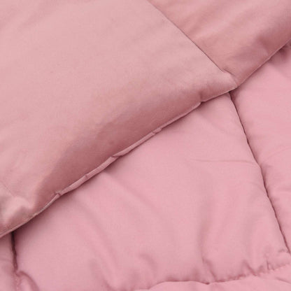 Duvet Estivo Trapuntato Rosa 140 x 220 cm Microfibra