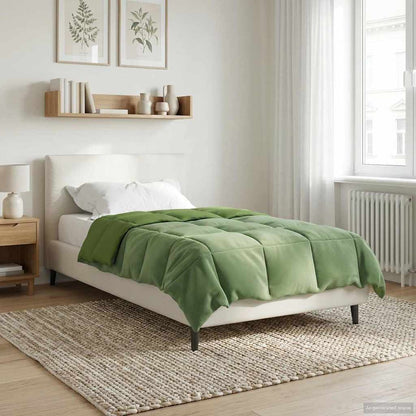 Duvet Estivo Trapuntato Verde 135 x 220 cm Microfibra