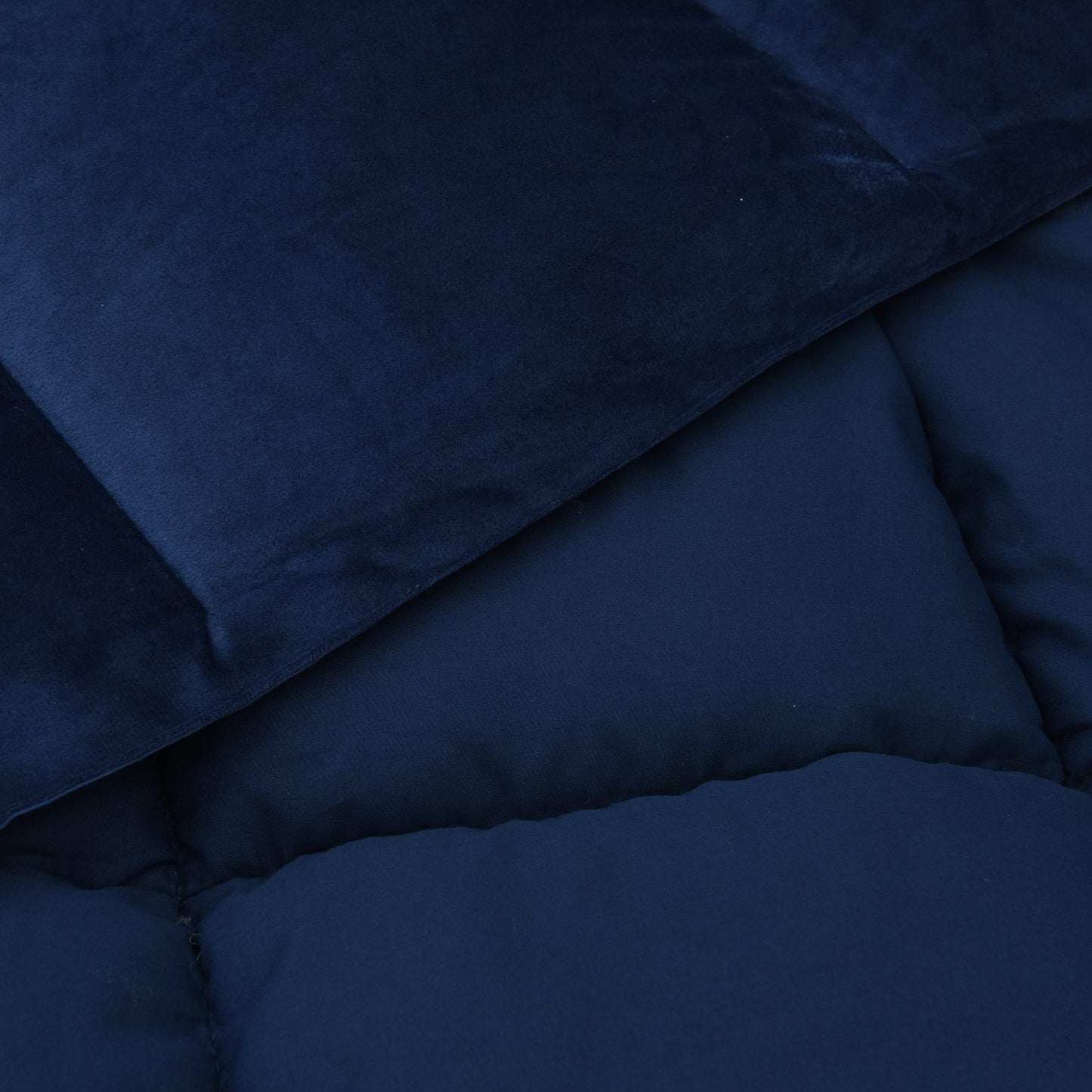 Duvet Estivo Trapuntato Blu Scuro 200 x 220 cm Microfibra
