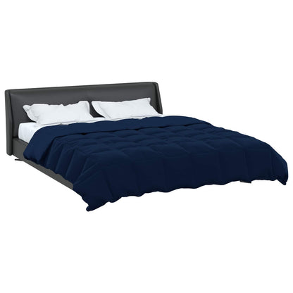 Duvet Estivo Trapuntato Blu Scuro 220 x 240 cm Microfibra