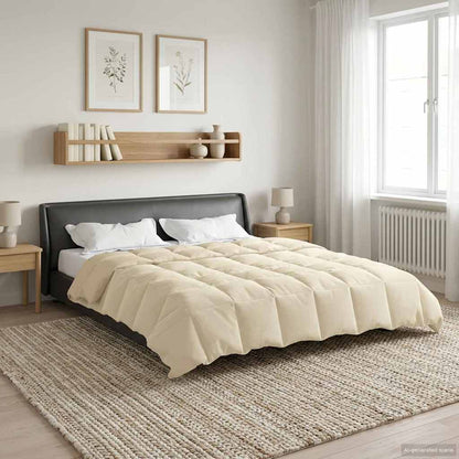 Duvet Estivo Trapuntato Crema 200 x 240 cm Microfibra