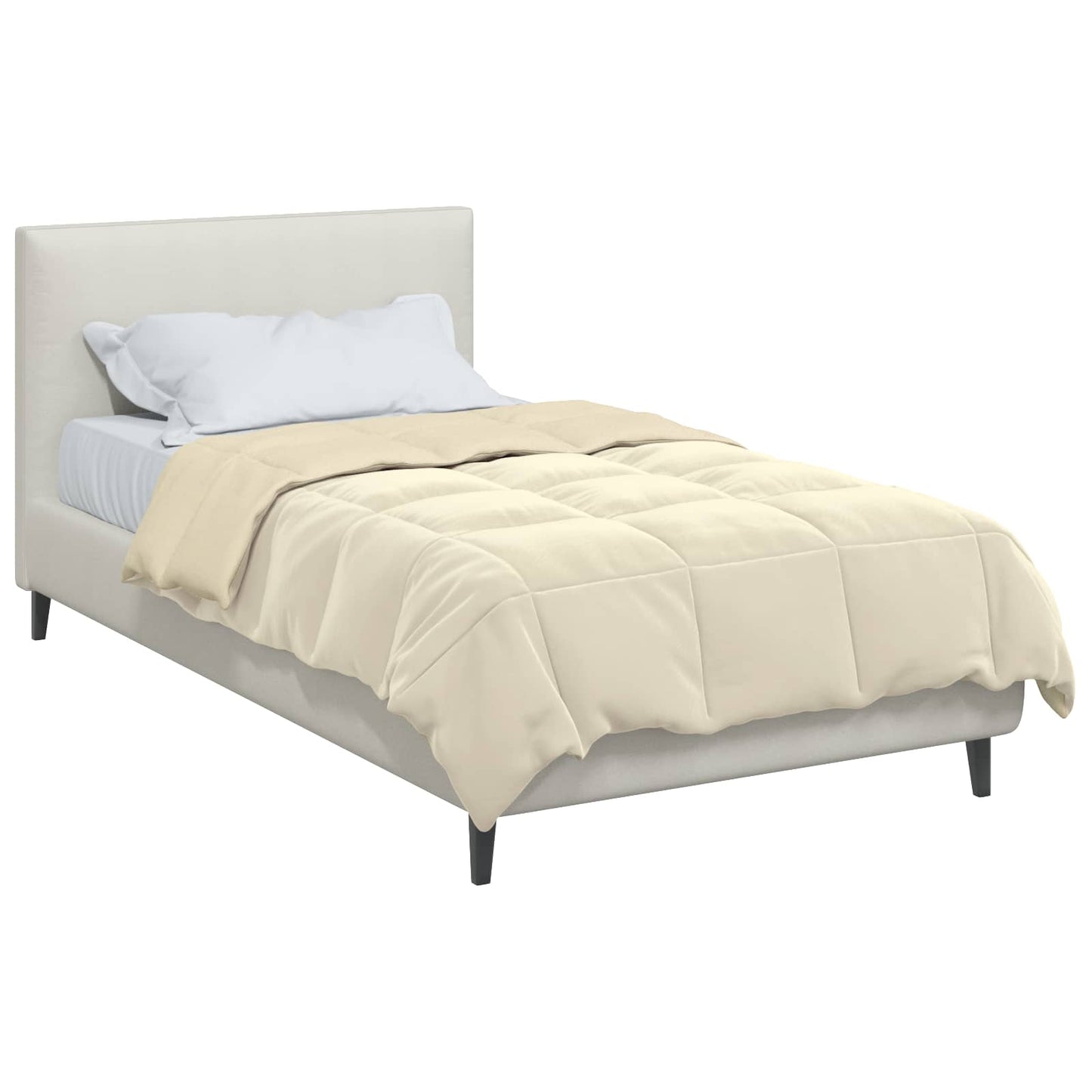 Duvet Estivo Trapuntato Crema 140 x 220 cm Microfibra
