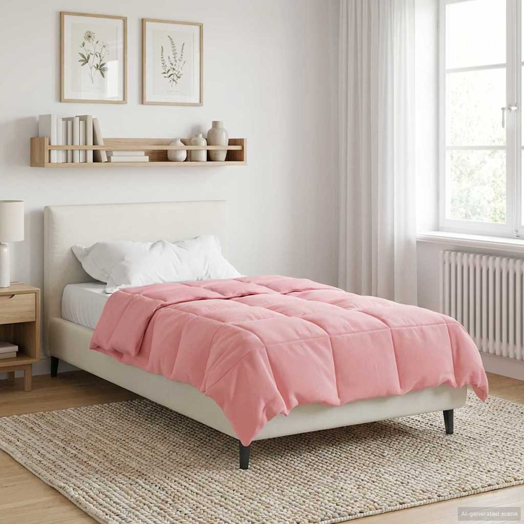 Piumone Completo Annuale Rosa 135 x 200 cm Microfibra