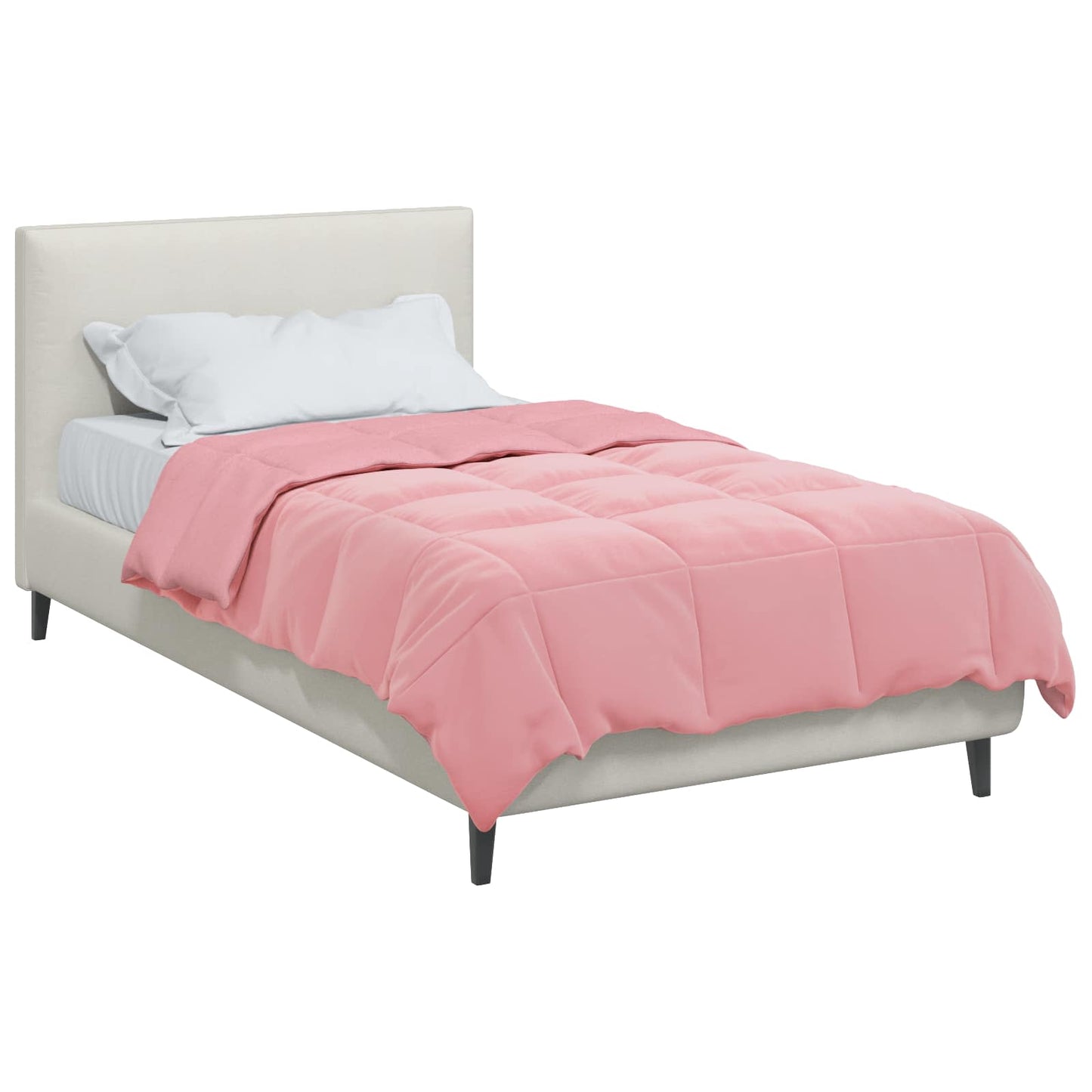 Duvet Invernale Trapuntato Rosa 140 x 220 cm Microfibra
