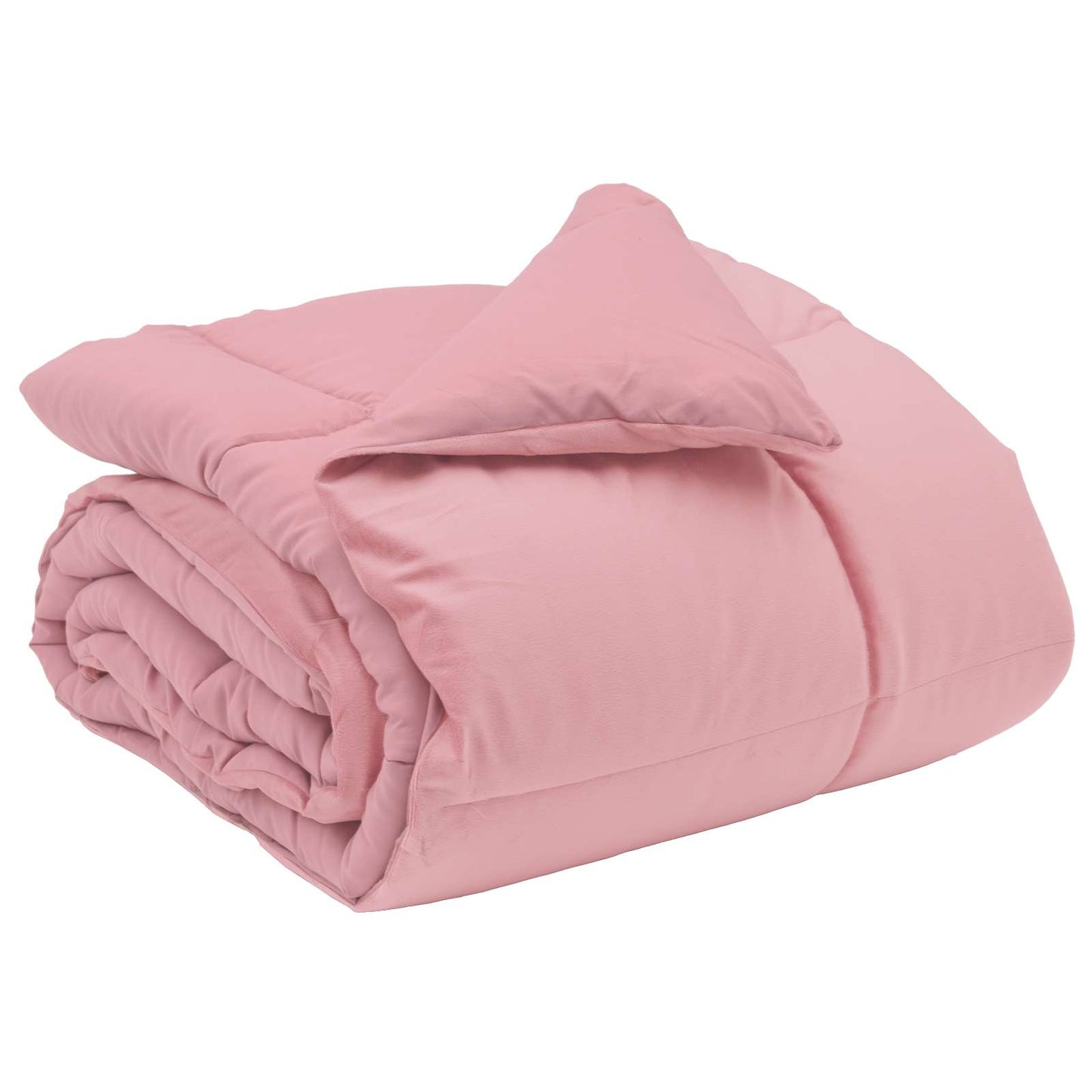 Duvet Invernale Trapuntato Rosa 155 x 220 cm Microfibra
