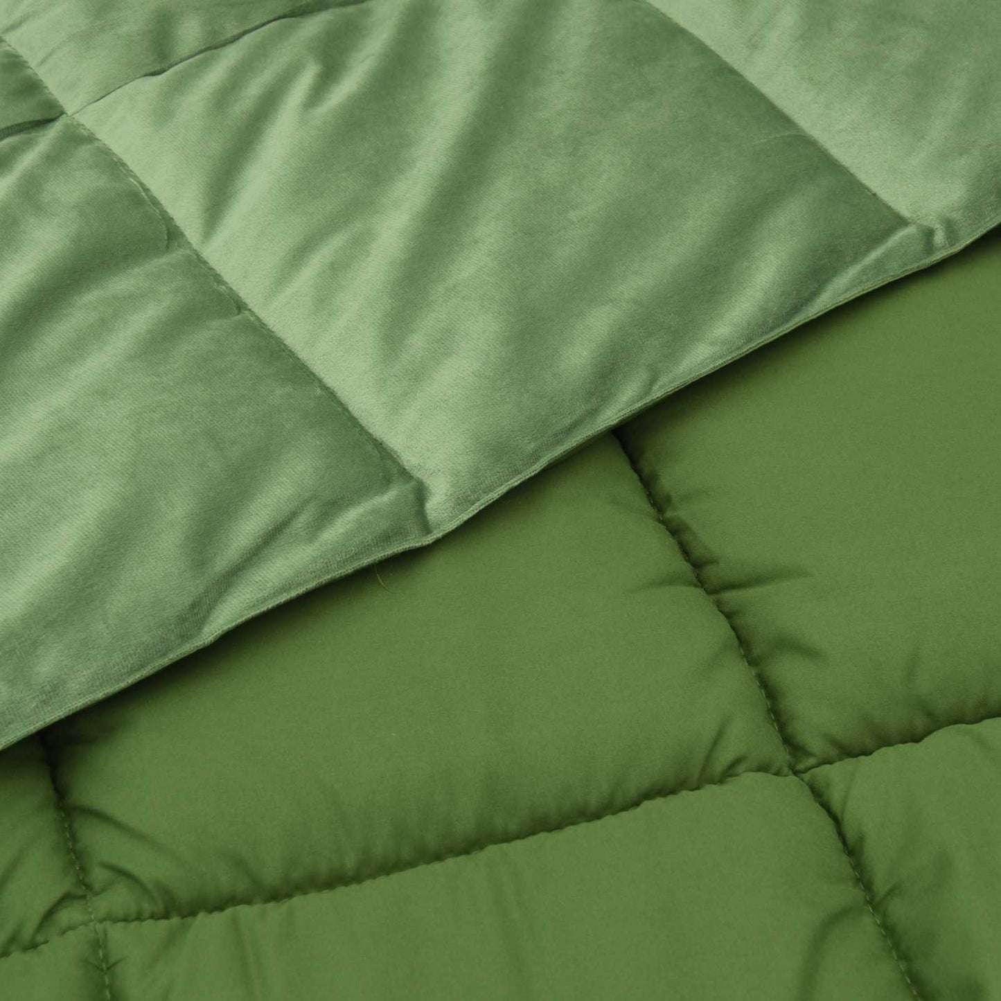 Duvet Invernale Trapuntato Verde 200 x 220 cm Microfibra