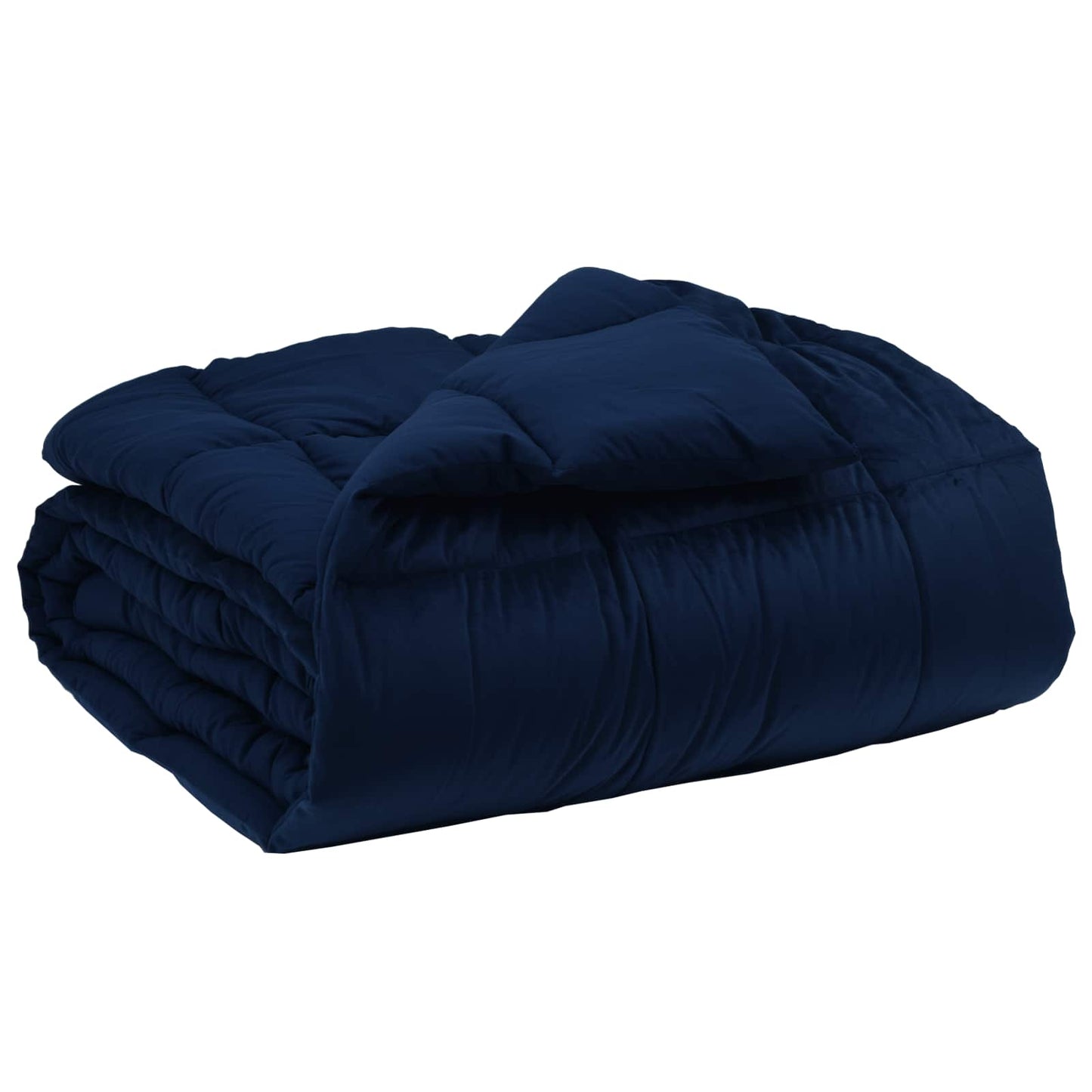 Duvet Invernale Trapuntato Blu Scuro 220 x 260 cm Microfibra