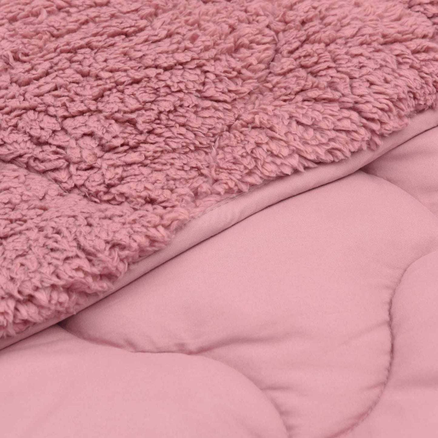 Duvet Estivo Rosa 200 x 220 cm Microfibra e Fleece Teddy