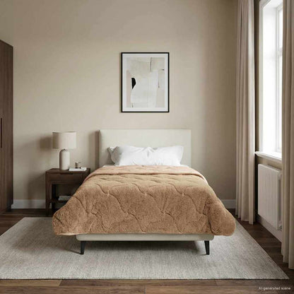 Duvet Estivo Talpa 135 x 220 cm Microfibra e Fleece Teddy