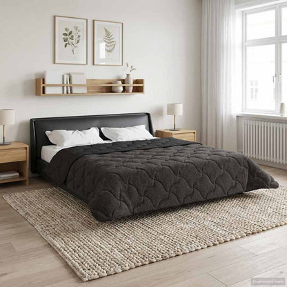 Piumone Completo Annuale Trapuntato Antracite 240 x 260 cm