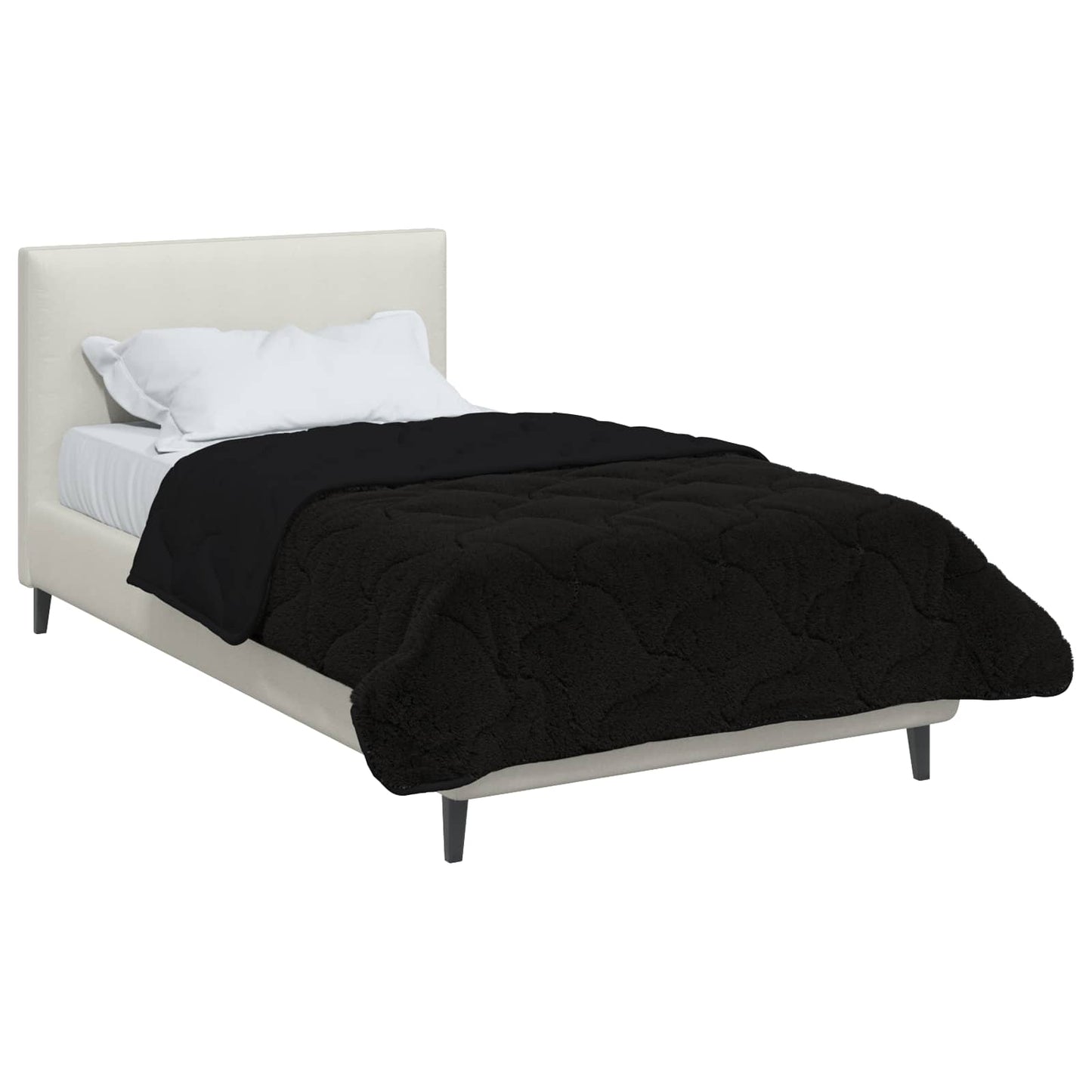 Piumone Completo Annuale Trapuntato Nero 155 x 200 cm