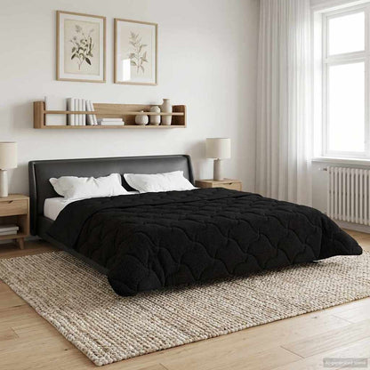 Piumone Completo Annuale Trapuntato Nero 220 x 240 cm