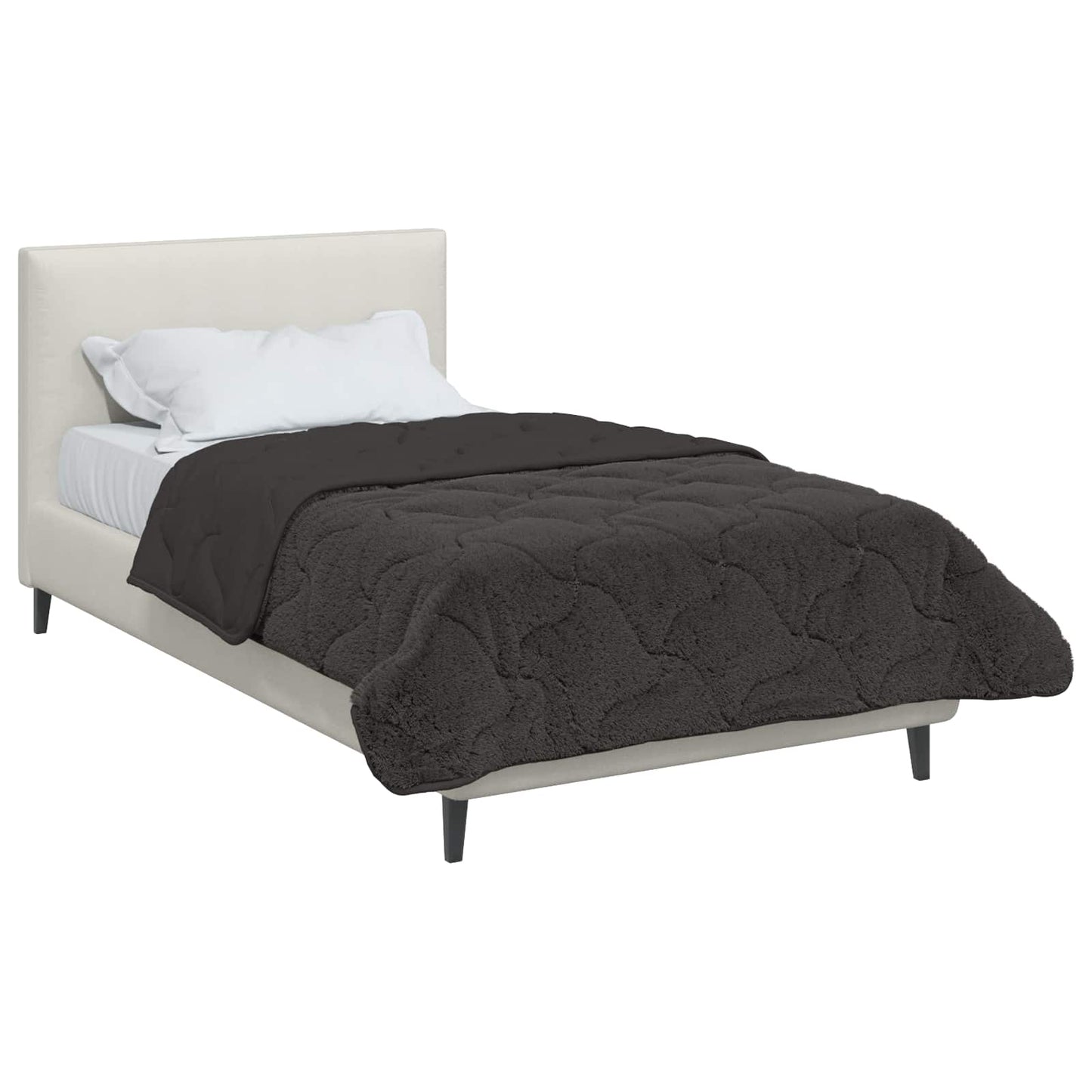 Duvet Invernale Trapuntato Antracite 135 x 200 cm