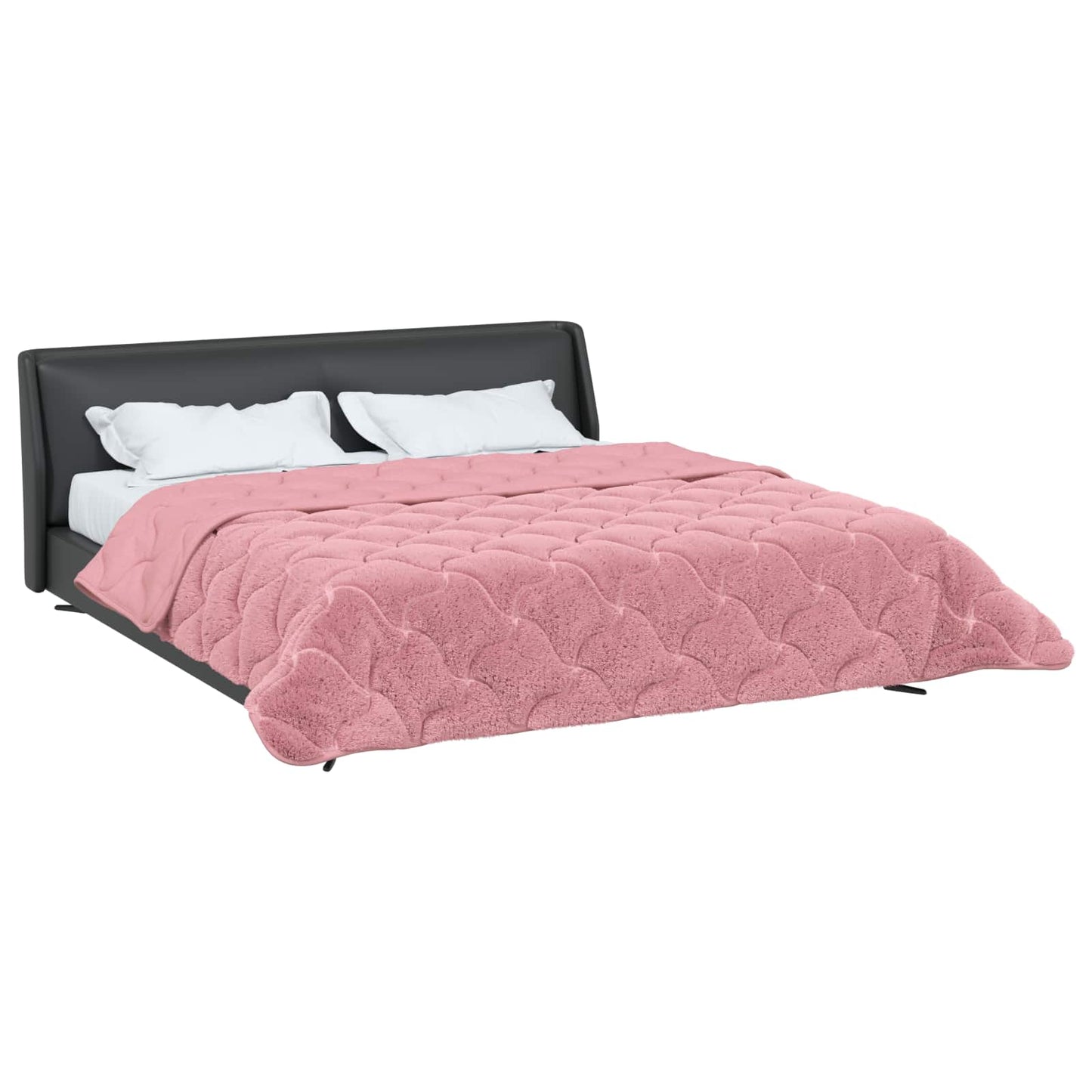 Duvet Invernale Rosa 220 x 260 cm Microfibra e Fleece Teddy