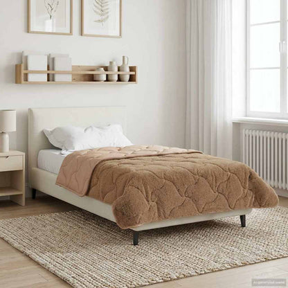 Duvet Invernale Talpa 155 x 200 cm Microfibra e Fleece Teddy