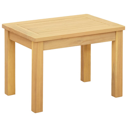 Tavolino da salotto Acacia chiaro 50 x 35 x 36 cm