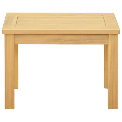 Tavolino da salotto Acacia chiaro 50 x 35 x 36 cm