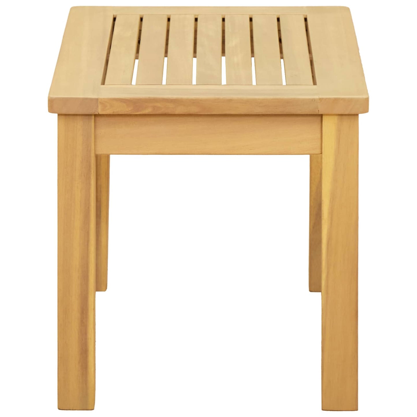 Tavolino da salotto Acacia chiaro 50 x 35 x 36 cm