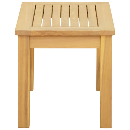 Tavolino da salotto Acacia chiaro 50 x 35 x 36 cm