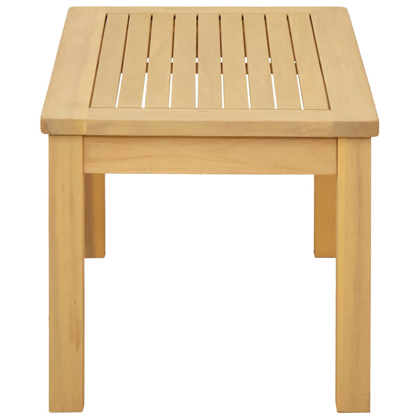 Tavolino da salotto Acacia chiaro 70 x 40 x 36 cm