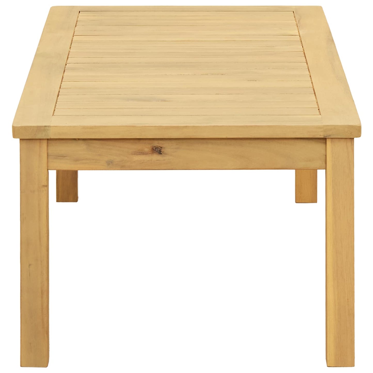 Tavolino da salotto Acacia chiaro 90 x 50 x 36 cm