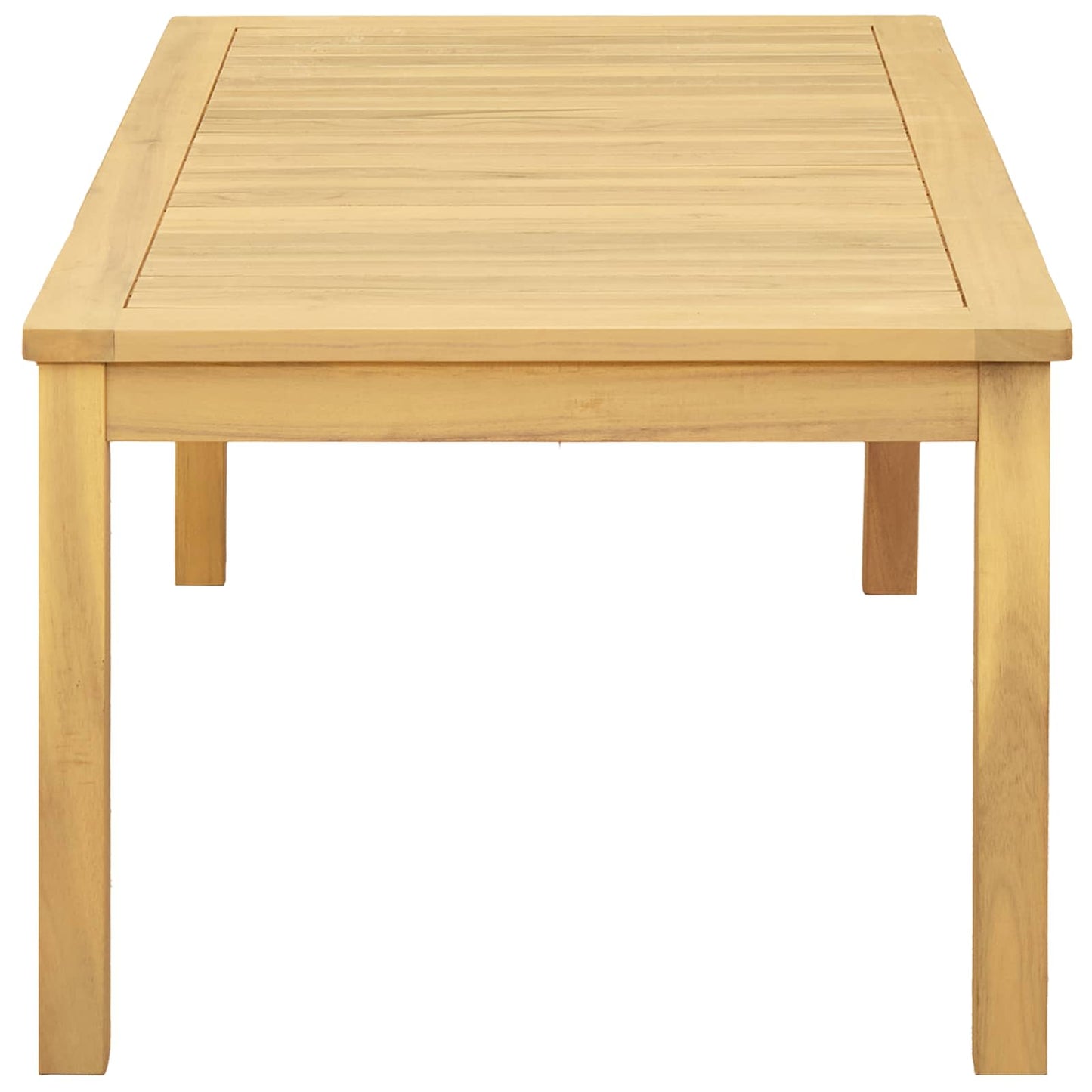 Tavolino da salotto Acacia chiaro 110 x 60 x 45 cm