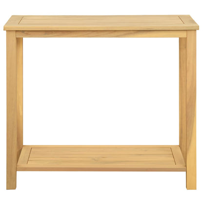 Tavolo consolle da giardino Acacia chiaro 80 x 35 x 75 cm