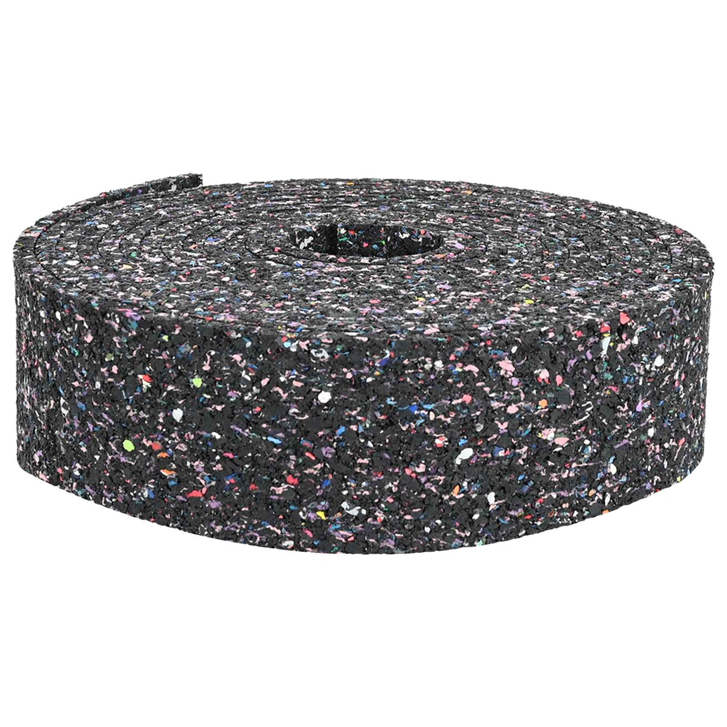 Rotolo di Granulato in Gomma Nero 500 x 5 x 0,3 cm Gomma