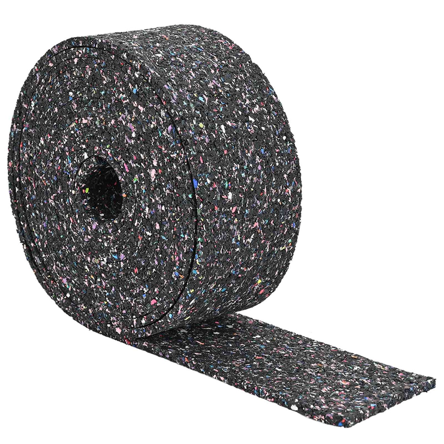 Rotolo di Granulato in Gomma Nero 200 x 10 x 0,6 cm Gomma