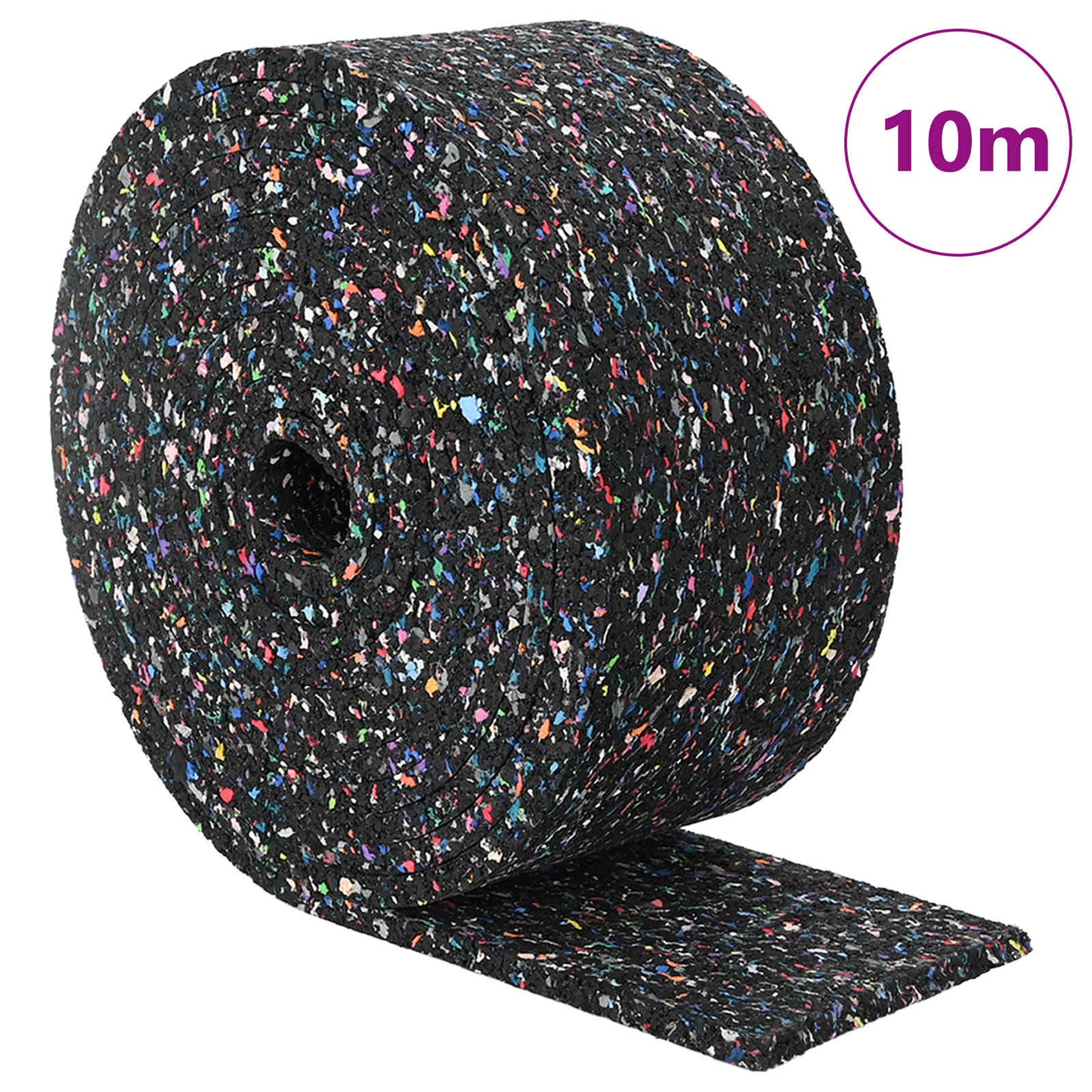 Rotolo di Granulato in Gomma Nero 1000 x 12 x 0,3 cm Gomma
