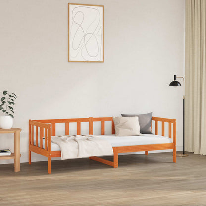 Struttura del letto Marrone cerato 90 x 190 cm Pino massello