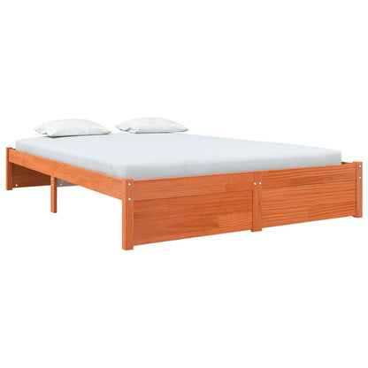 Struttura del letto Marrone cerato 160 x 200 cm