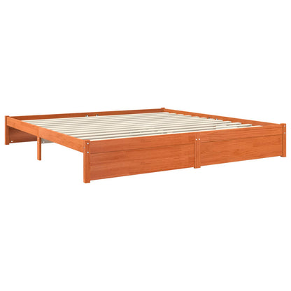Struttura del letto Marrone cerato 200 x 200 cm