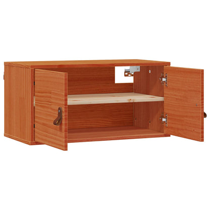 Armadietto a muro Marrone cerato 80 x 30 x 30 cm Pino massello