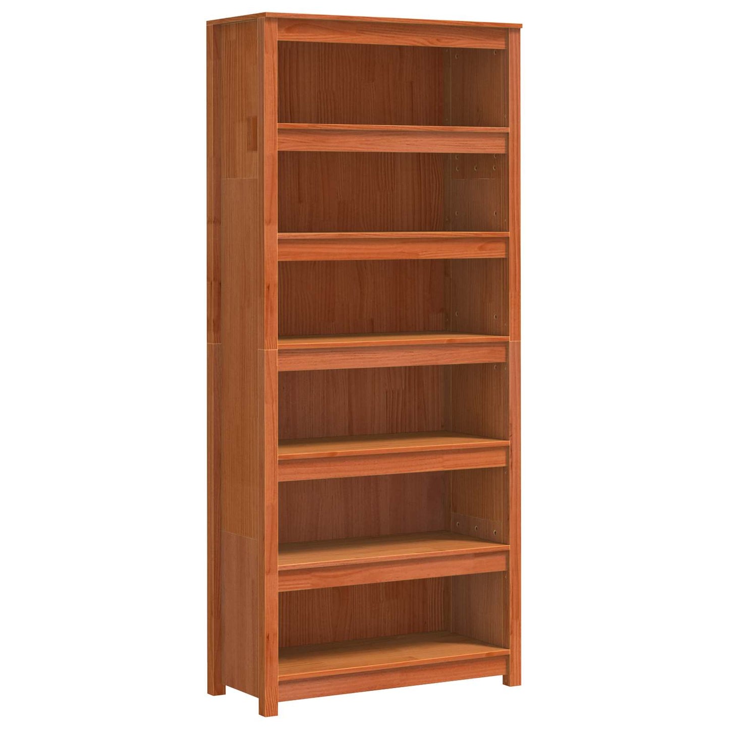 Armadio per Libri Marrone cerato 80 x 35 x 183 cm Pino massello